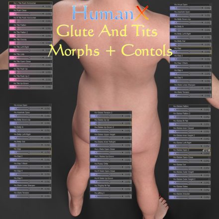 Humanx Glute and Tits Morphs+Pose Controls