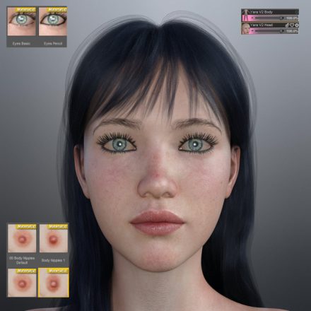 Yara V3 High Quality Textures for G8.1 Female