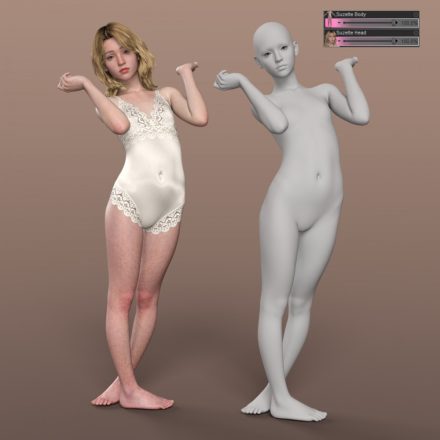 Suzette Morph With 30 Poses for Genesis 9