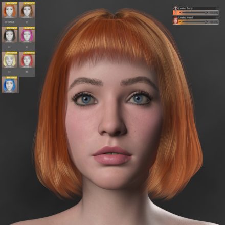 Leeloo for Genesis 9 With gift hair Pro Textures