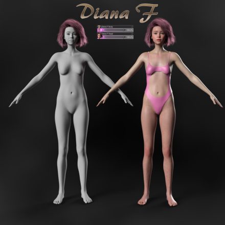 Diana F Morph for Genesis 9