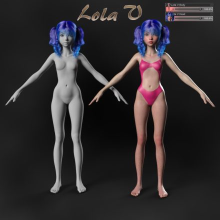 Lola V Anime Morph for Genesis 9