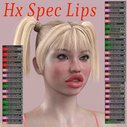 HX Spec Lips Morphs for Genesis 9